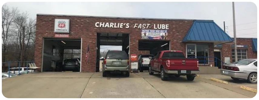 Automotive service shop exterior view