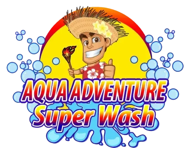 Colorful logo for Aqua Adventure Wash